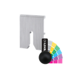 TF-6621 afstandhouder dikte 15mm, aluminium RAL mat