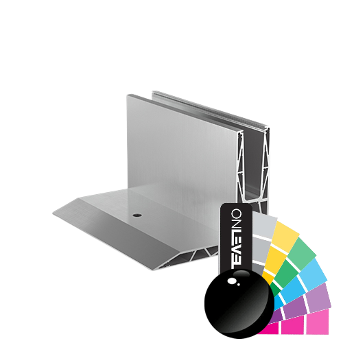 TL-3120 Glass profile L=5000mm alum. RAL shiny