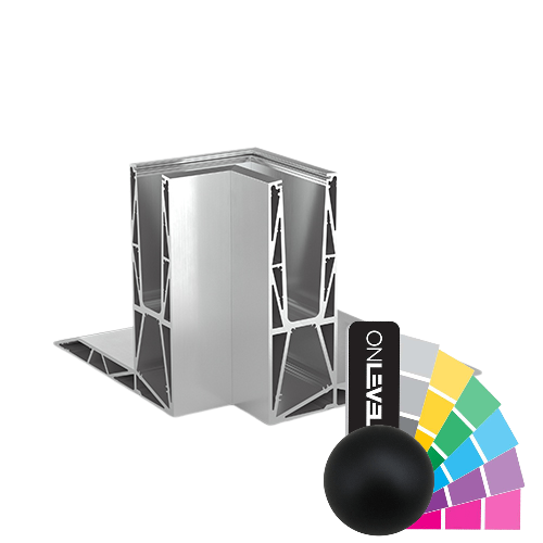 TL-3120 Inside corner 90° aluminum RAL mat