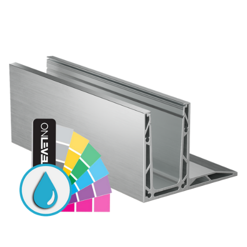 TF-3620 profil verre L=5000mm, aluminium ARMOR RAL