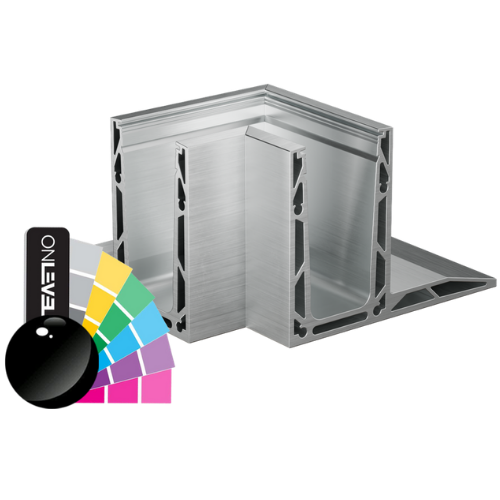 TF-3620 binnenhoek 90°, aluminium RAL glanzend