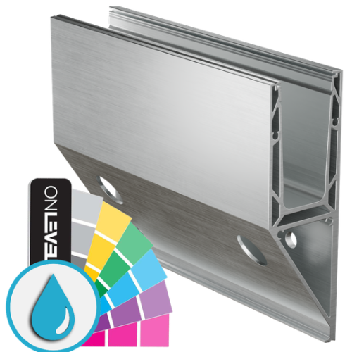 TF-3621 Glas Profil L=5000mm, Aluminium ARMOR RAL