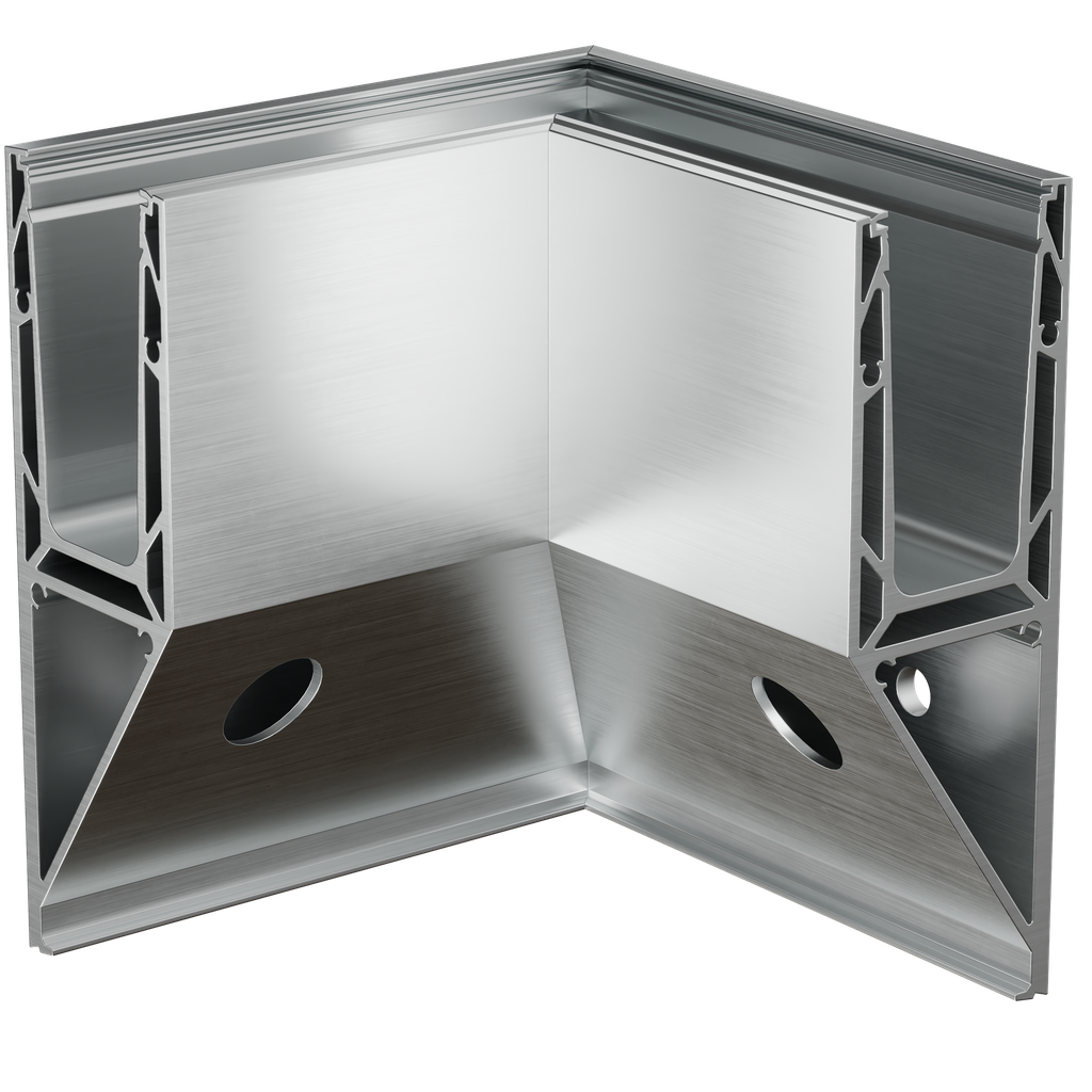TF-3621 angle intérieur 90°, aluminium anodisé naturel