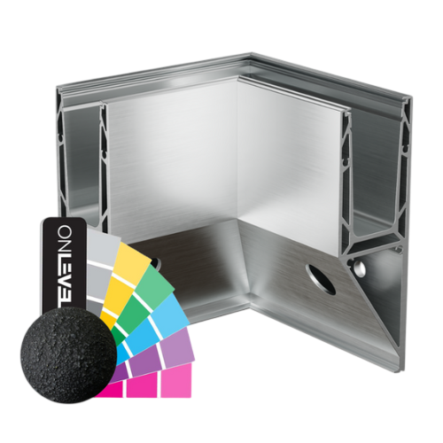 TF-3621 inside corner 90°, aluminum RAL structure