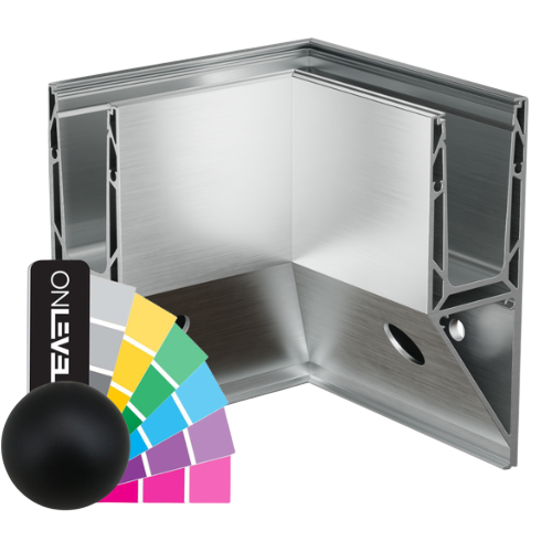 TF-3621 Innenecke 90°, Aluminium RAL matt
