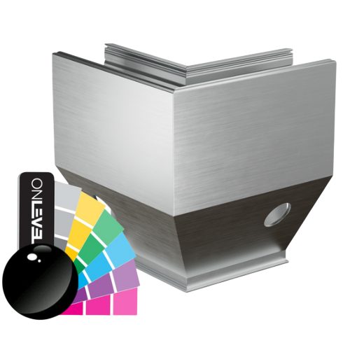 TF-3621 outside corner 90°, aluminum RAL shiny