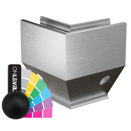 TF-3621 outside corner 90°, aluminum RAL matt