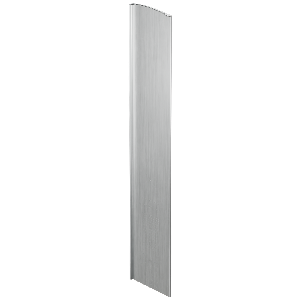 TF-3621 Endkappe links mit Abdeckkappe Treppe Aufg., Aluminium unbehandelt