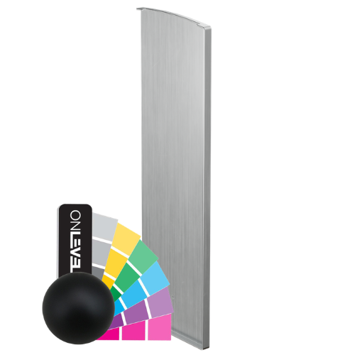 TF-3621 eindkap rechts, aluminium RAL mat