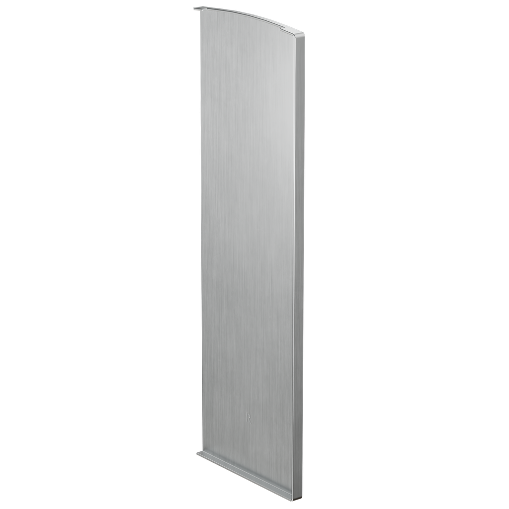 TF-3621 eindkap rechts met afdekkap, aluminium onbehandeld