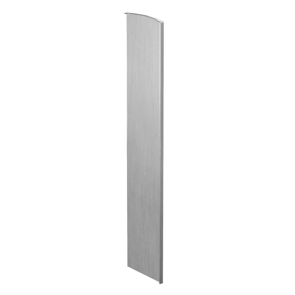 TF-3621 Endkappe rechts mit Abdeckkappe Treppe Aufg., Aluminium unbehandelt