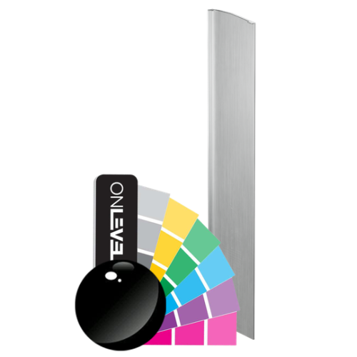 TF-3621 endcap right with covercap for stairway, aluminum RAL shiny