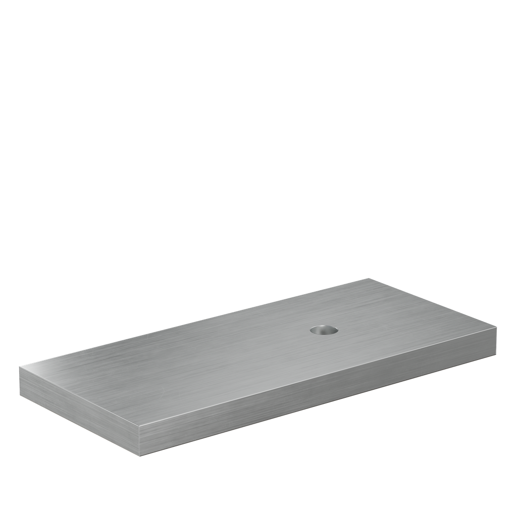 TF-3621 afstandhouder dikte 15mm, aluminium onbehandeld