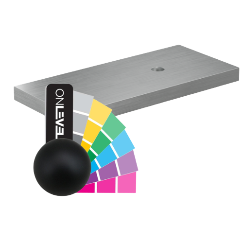 TF-3621 afstandhouder dikte 15mm, aluminium RAL mat