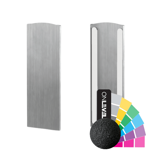 TL-3120 Ändlock höger aluminium RAL (grov)