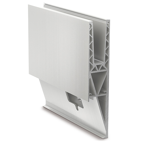 TL-3121 Glas profiel L=5000mm aluminium onbehandeld