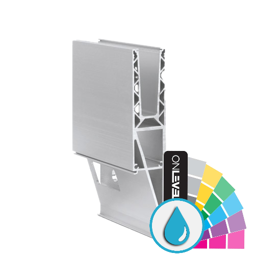 TL-3121 Glasprofil L=5000mm Aluminium RAL ARMOR