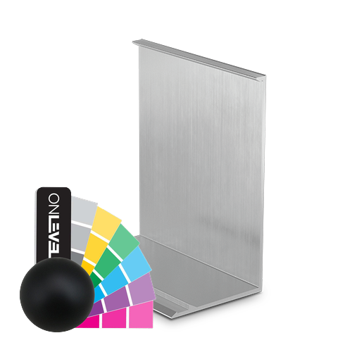 TL-3121 Habillage en plein air L=2500mm alum. RAL mat