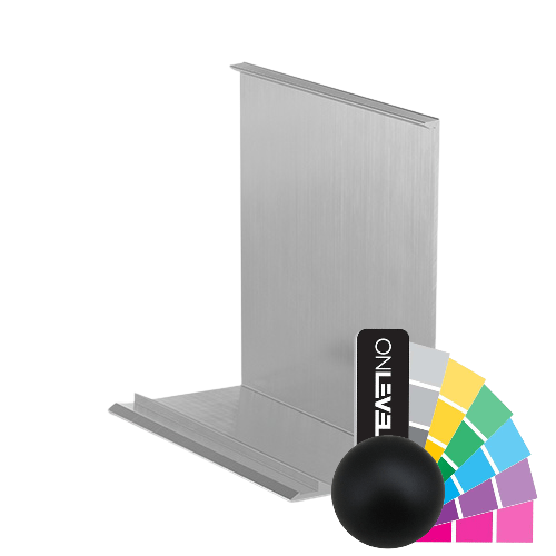 TL-3121 Habillage en plein air L=5000mm alum. RAL mat
