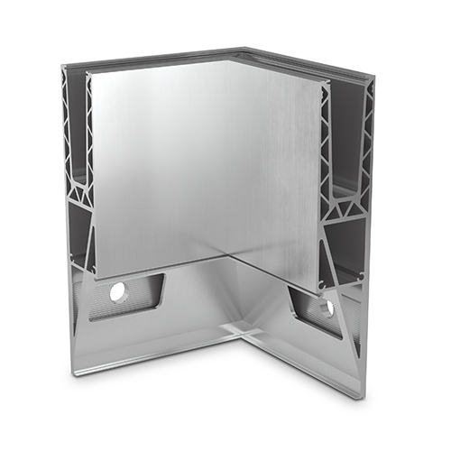 TL-3121 Angle intérieur 90° aluminium brut