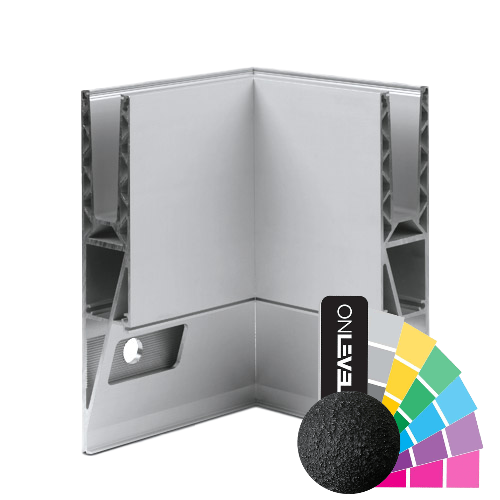 TL-3121 Binnenhoek 90° aluminium RAL (struct.)