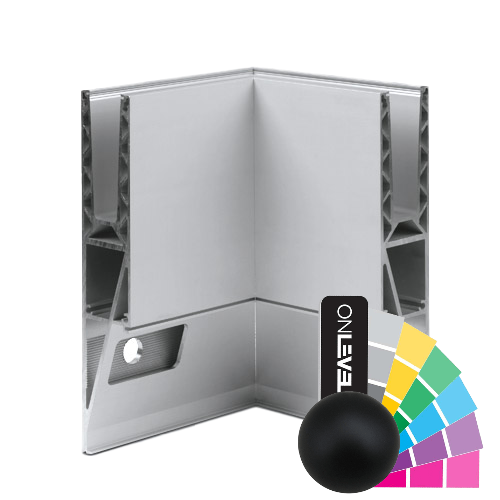TL-3121 Inside corner 90° aluminum RAL mat