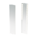 TL-3121 Endcap left half height covercap aluminum natural anodized