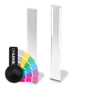 TL-3121 Eindkap links alleen voor lage afdekkap trap opgang alum. RAL mat