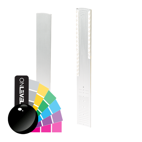 TL-3121 Endcap right half height covercap for stairway alum. RAL shiny