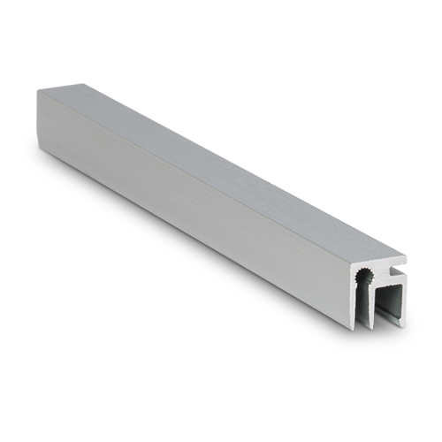 Top-cover slim met opening 3mm, L=5000mm, aluminium natuur geanodiseerd