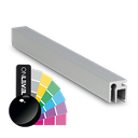 Top-cover slim avec ouverture 3mm, L=5000mm, aluminium RAL brillant