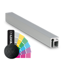 Top-cover slim met opening 3mm, L=5000mm, aluminium RAL structuur