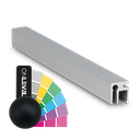 Top-cover slim avec ouverture 3mm, L=5000mm, aluminium RAL mat