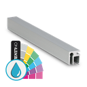 Top-cover slim met opening 3mm, L=5000mm, aluminium ARMOR RAL