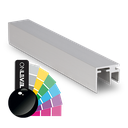 Top-cover slim met opening 10mm, L=5000mm, aluminium RAL glanzend