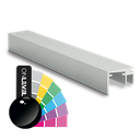 Top-cover slim avec ouverture 15mm, L=5000mm, aluminium RAL brillant