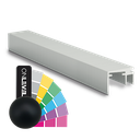 Top-cover slim avec ouverture 15mm, L=5000mm, aluminium RAL mat