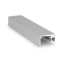 Top-cover slim mit Öffnung 20mm, L=5000mm, Aluminium unbehandelt
