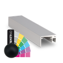Top-cover slim avec ouverture 20mm, L=5000mm, aluminium RAL mat