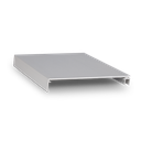 Top-cover slim avec ouverture 120mm, L=5000mm, aluminium anodisé naturel