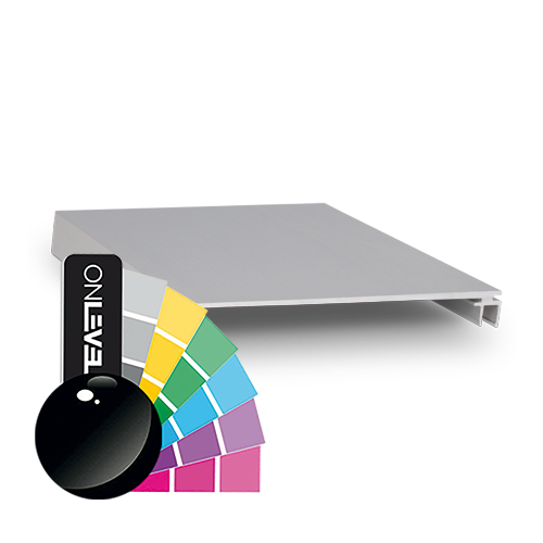 Top-cover slim mit Öffnung 120mm, L=5000mm, Aluminium RAL glänzend