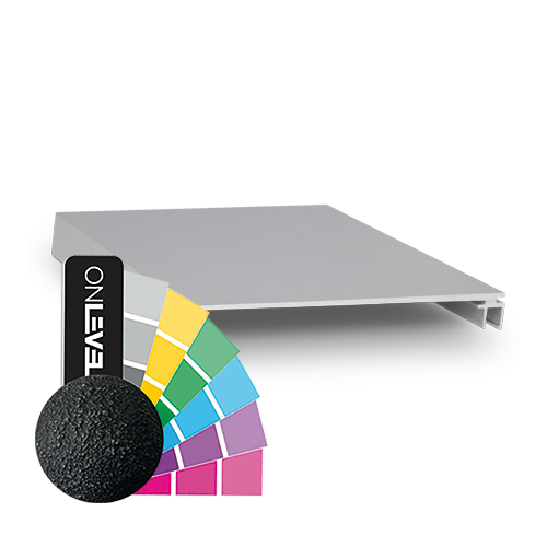 Top-cover 1.0kN, B=120mm, L=5000mm aluminium RAL structuré
