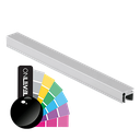 Top-cover avec ouverture 3mm, L=5000mm, aluminium RAL brillant
