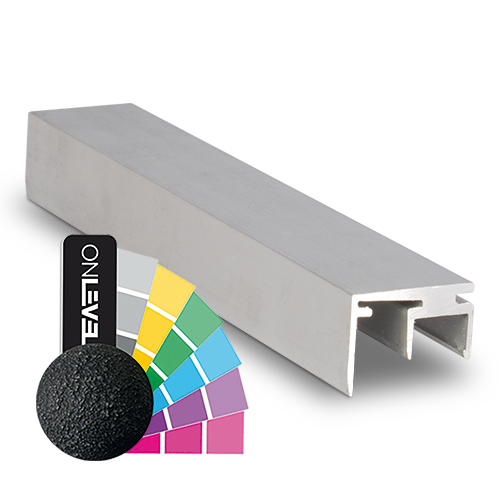 Top-cover with opening 10mm, L=5000mm, aluminum RAL structure