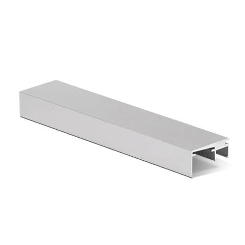 Top-cover with opening 20mm, L=5000mm, aluminum mill finish