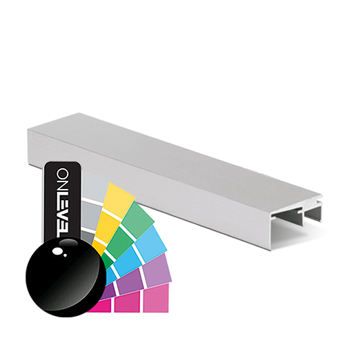 Top-cover avec ouverture 20mm, L=5000mm, aluminium RAL brillant