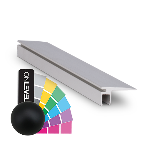 Floor-connect 20mm width, L=5000mm, aluminum RAL matt