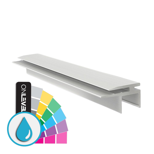 Top-cover met horizontaal opening 2.5mm, L=5000mm, aluminium ARMOR RAL