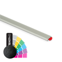 Glass edge protection, glass 15-17.5mm L=1000mm, anthr. grey matt (RAL 7016) including glass mounting tape