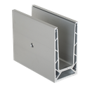 TL-6041 Glasprofil L=5000mm aluminium rå